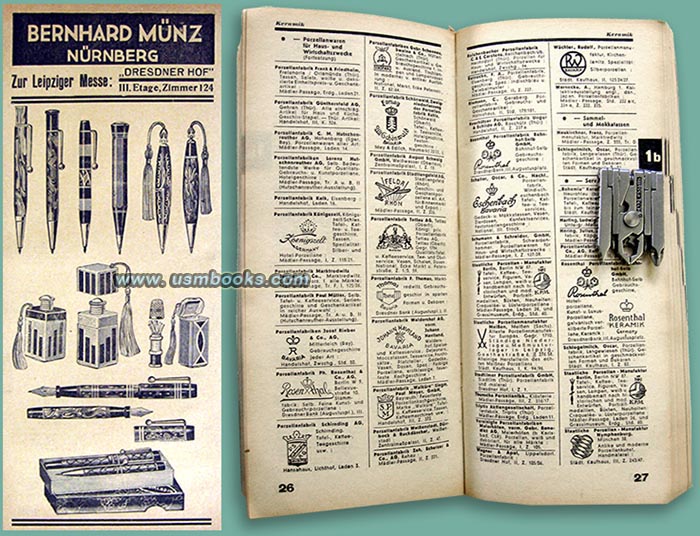 1937 Leipzig Trade Fair Exhibitor Catalog